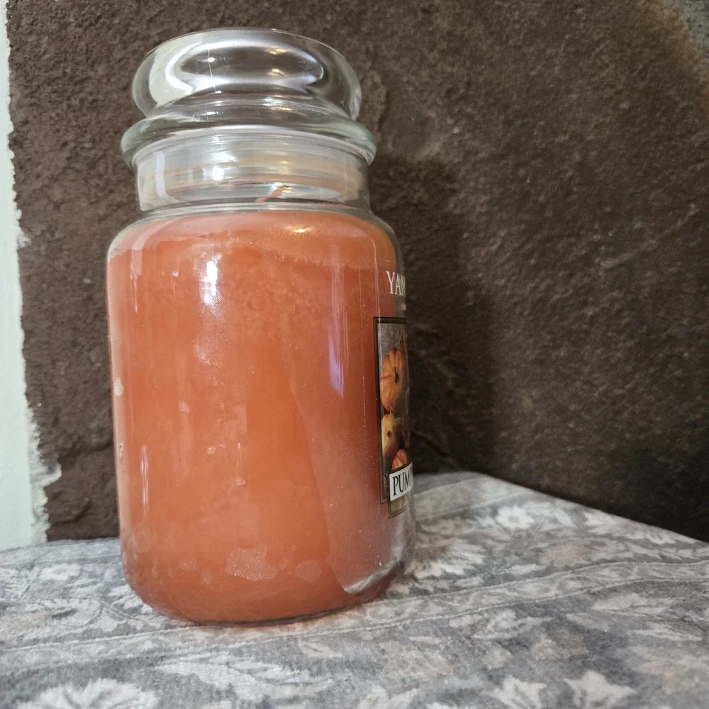 Yankee Candle PUMPKIN WREATH Large Jar 22 oz Discontinued Rare Fall Scent 2022